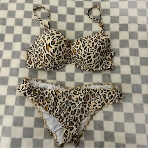 Shade & Shore Leopard Print Bikini